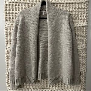 JOIE Brunone Chunky Wool Alpaca Sweater Cardigan Grey X-Small
